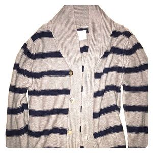 Oversized Striped Cardigan